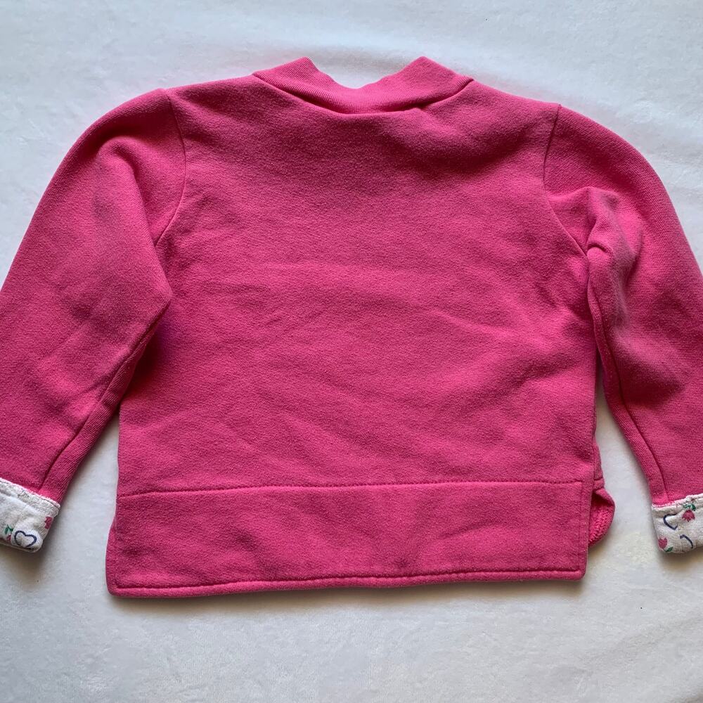 Vintage Pink Flower Sweater 24 months - Picture 6 of 6